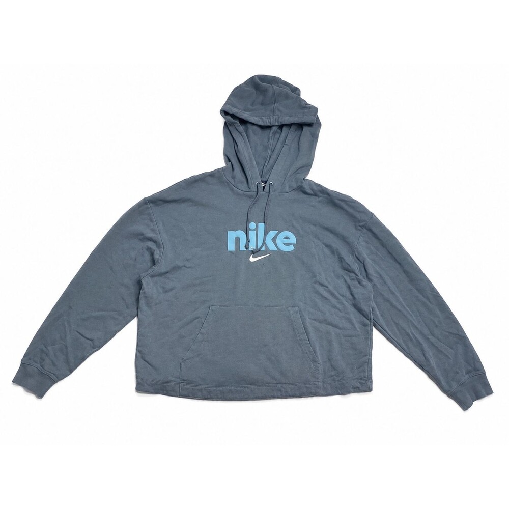 Nike Men’s Logo Hoodie Blue Size Medium